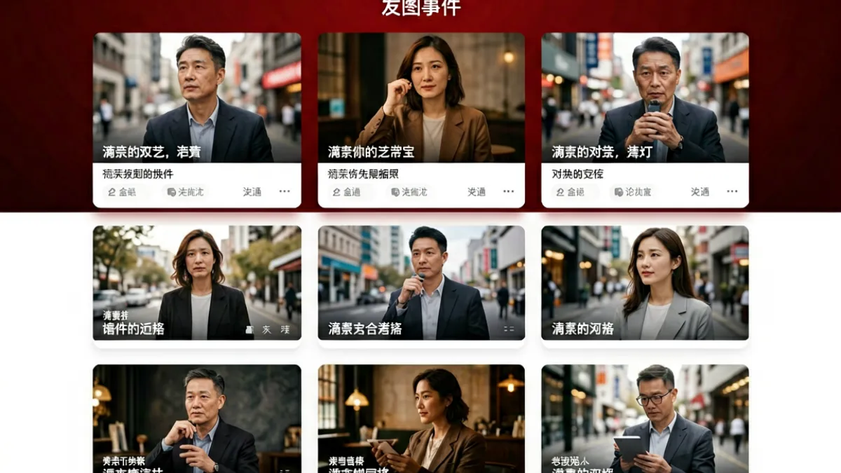 黑料网门户首页概览，红黑配色的聚合界面展示各类热门事件缩略图与分类导航