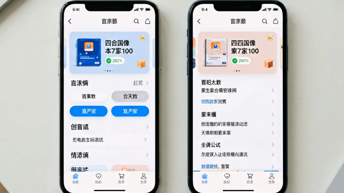 黑料网移动端适配效果对比示意图，左侧为适配良好的官方入口界面，右侧为适配差的第三方镜像界面